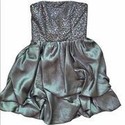 Mini Silver Formal Dress Size 1