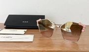 NEW FENDI women metal gold pink sunglasses new in box FF 0261/S