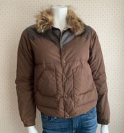 Rocky Mountain Featherbed x Beams Boy Brown Leather Western Style Puffer PW12