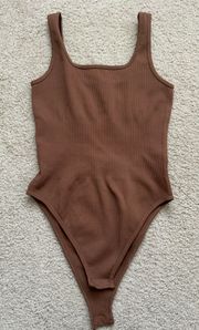 OQQ Brown Bodysuit