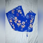 New Look blue floral wide leg lounge pants