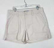 Vintage y2k High Sierra Cream Denim Utility Shorts