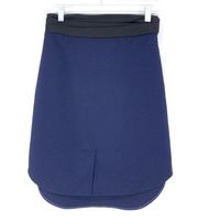 3.1 Phillip Lim Size 2 Navy Blue Black Skirt  A-Line Cummerbund Style Casual