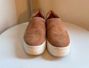 Vince Warren Platform Slip on Casual Sneaker Camel Suede​​, Women's Size 8.5