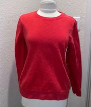 Izod Red Women’s Long Sleeve Pullover Sweatshirt EUC Sz Lg Cozy Comfy Contempo