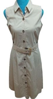 PRESTON and York classy business style dress stretchy with belt size 4 NWOT