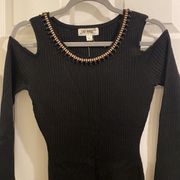 NWT Say What? Ribbed Cold Shoulder Dress