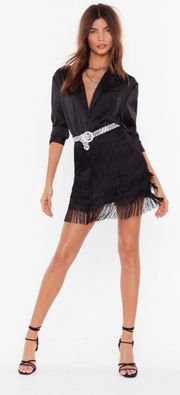 Fringe Mini Skirt