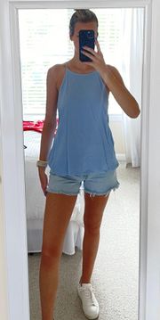 Light Blue Boutique Top