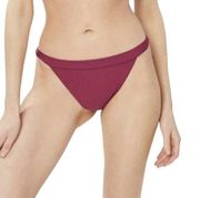 Andie The Caicos Bottom Plum Swimwear Bathing Suit Bikini High Cut Size M New