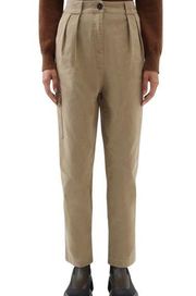 WOOLRICH High Rise Cargo Straight Leg Khaki Pants Sz 14