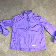 Like New Gander Mountain women’s XL purple full zip‎ lightweight windbreaker