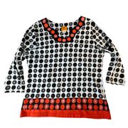 Ruby Rd. Women's XL Modern Geometrical Print 3/4 Sleeve Shirt