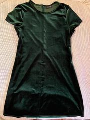 green velvet dress