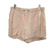 Per Se PINK Pull-On Elastic Drawstring Waist Casual Shorts Women's Medium