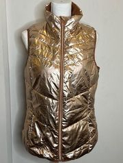 Metallic rosegold vest M