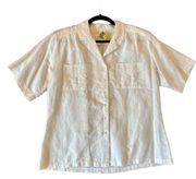 Lord & Taylor vintage white collared blouse size 12