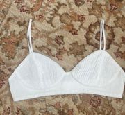 White Textured Bralette 8