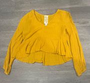 Sadie and Sage Yellow Blouse