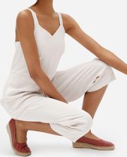 Everlane Womens Japanese GoWeave Slip Jumpsuit Size 6 Cream Light Pink