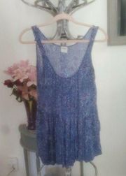 intimately free people blue purple floral ruffle s