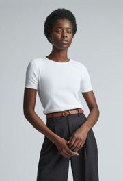 NWT Everlane The Supima® Micro-Rib Crew