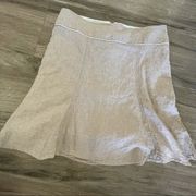 Maurices tan linen skirt size 9/10