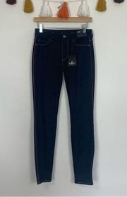 NWT Massimo Dutti Mid Rise Skinny Dark Wash Jeans Size 4