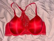 Red Racerback Bra