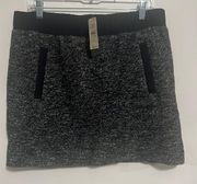 Loft wool blend mini skirt NWT