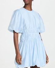 NWT Jonathan Simkhai Echo Organdy Bubble Dress in Cove Blue