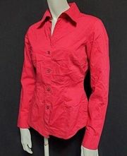 New York & Company Pink Button Down Shirt (XS)