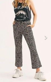 Zadig & Voltaire Polis Jac Leo Leopard Crop Pant 36 US 6