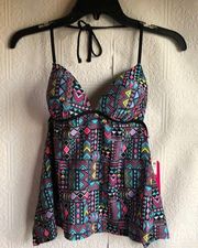 Hula Honey Push Up Tankini Top XS