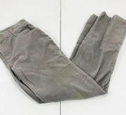 Lord & Taylor Gray Straight Leg Corduroy Pants