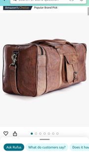 Leather Duffel Bag