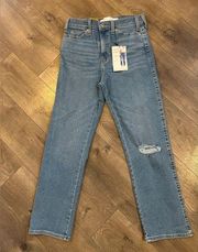 Levi Strauss High Rise Straight Jeans Size 4/W27 New
