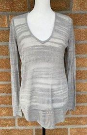 Helmut Lang sheer tunic sweater