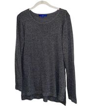 Dark Gray APT 9 Design Sweater Rhinestone Detail Women’s Size Large Lightweight!