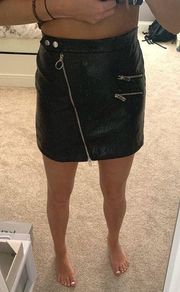 Forever 21 Black Leather Skirt