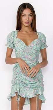 ISABELLE’S CABINET CAMINATA CINCHED FLORAL DRESS