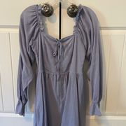 linen blue dress (size medium)