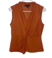 Donna Karan New York brown blouse sleeveless small d