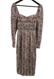 Dress The Population Floral Lace Midi Dress New XS