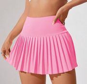pink tennis skirt