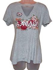 Savage grey short sleeve tee size XL