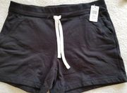 32 Degrees Cool Women's Soft Pull On Drawstring Shorts Black Size M