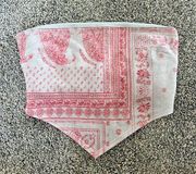 Pink Paisley Bandana Crop top with tie in the back