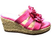 Soul Naturalizer Hot Pink Barbiecore Wedge Sandals size 6.5