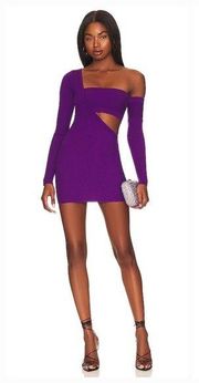 Camila Coelho Aviana Knit Dress in Purple